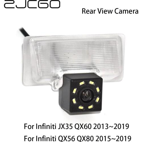 ZJCGO HD CCD Car Rear View Reverse Back Up Parking Night Vision Waterproof Camera for Infiniti QX56 QX80 JX35 QX60 2013~2019