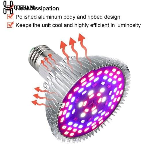 1pcs E27 E14 GU10 LED Plant Grow Light 28LED Bulb Full Spectrum For Plant Hydroponic