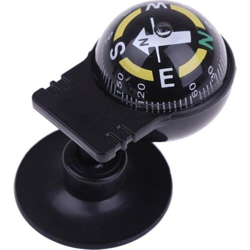 2.4x1.26 inch 1Pc 360 Degree Rotation Waterproof Vehicle Navigation Ball Shaped Car Compass with Suction Cup