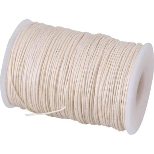 100 Meter Natural Hemp Waxed Thread Round Cord Leather Craft Line Hand Stitching