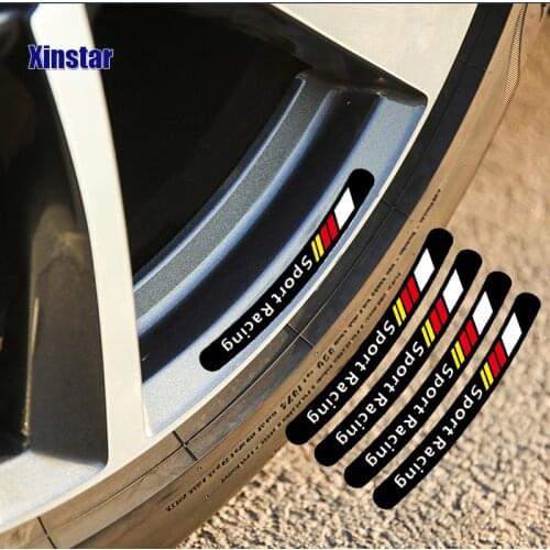 4pcs Car Wheel Sticker For Mercedes Benz AMG W117 Cla45 W205 C63 W212 E63 W207 W213 A45 E63s C63s