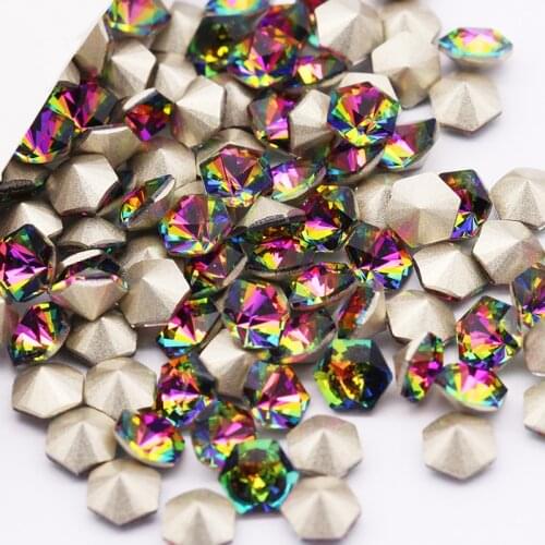 6mm Small Size Nail Decoration Rhinestones Art Crafts DIY Accessories Pointback Glass Strass Glue On Nails Crystal Stones