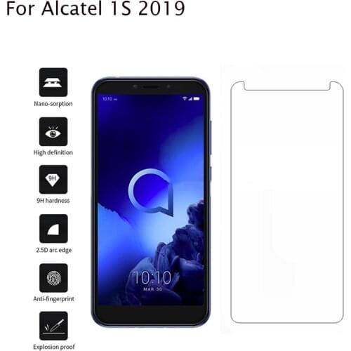 Alcatel 1S 2019 1 S 5024D 5024Y 5024K 5024 D Y 5.5" Screen Protector 9H Toughened Tempered Glass For Alcatel 1S 2019 Phone Film