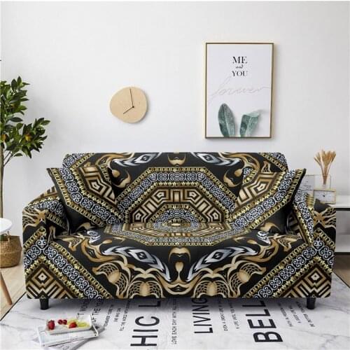 Luxury 3D Bohemia Print Stretch Sofa Seat Cover Sofa Cover Slipcover for Living Room Elastic Sofa Cover 1/2/3/4 Seater