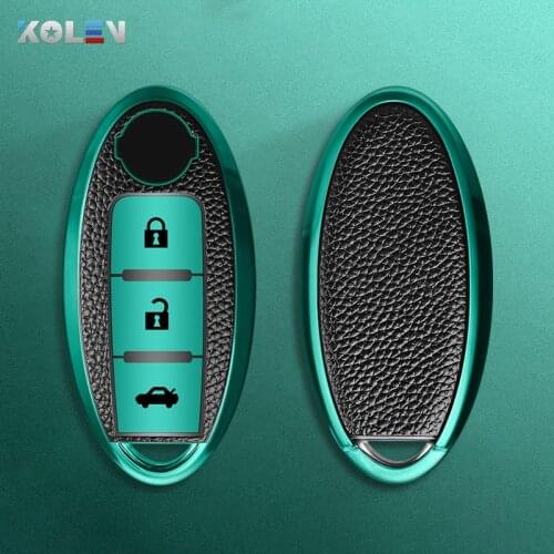 Soft TPU PU Car Remote Key Cover Case Shell For Nissan Qashqai X-Trail T31 T32 Juke J10 J11 Tiida Kicks Pathfinder Note Infiniti