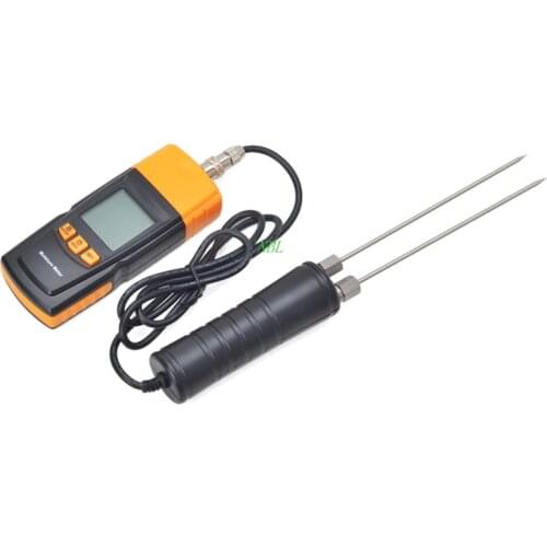 Digital Wood Moisture Meter Humidity Detector Tester Adjustable For 4 Tree Species With ATC Date Hold Function High Quality