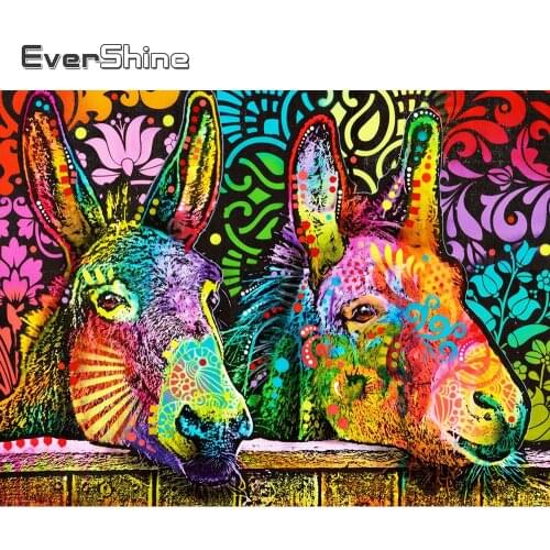 Evershine 5D DIY Diamond Painting Animals Cross Stitch Diamond Mosaic Horse Embroidery Sale Full Drill Square Wall Decor