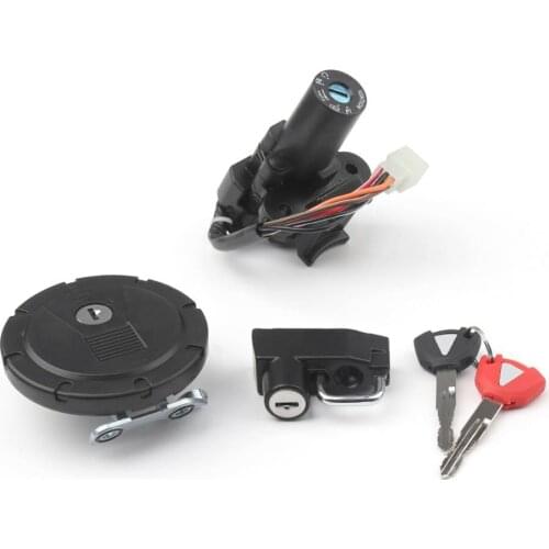 Artudatech For Kawasaki KL110 KLX125 KLX250 Ignition Switch Seat Gas Cap Cover Lock Key Set KLX 125 250
