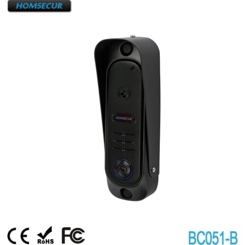 HOMSECUR 800TVL Black Camera Surface Mount For Video Door Phone Intercom System BC051-B