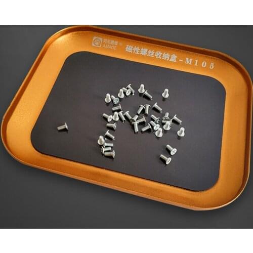 Magnetic Aluminum Alloy Screw Storage Box Screw Containers Electronic Component Storage Case Mobile Phone Tools