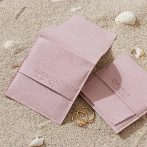 Wholesale 200pcs/lot Custom Logo Printed Jewelry Psckaging Pouch Eco-friendly Small Jewelry Gift Bag