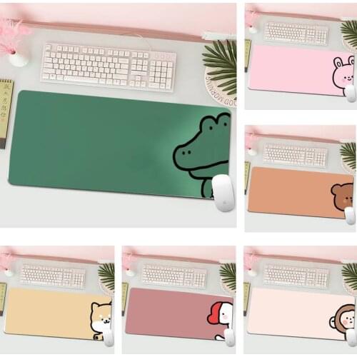 Cute Dog Crocodile Bear Gaming Mousepad Free Shipping XL Large Gamer PC Desk Mat Computer Tablet Mouse Pad Keyboards Mat