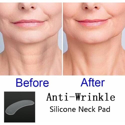 Reusable Anti Wrinkle Neck Pad Silicone Transparent Anti Microgroove Removal Neck Sticker Skin Care Silica gel patch TSLM1