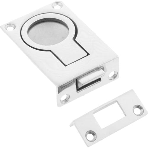 Marine 316 Stainless Recessed Hatch Pull Buckle Floor Latch Flush Ring Pull
