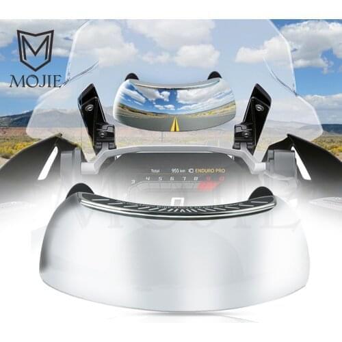 Motorcycle 180 Degree Safety Rearview Mirror Give Full Rear View For KYMCO AK550 K-XCT Downtown DT 125 200 250 300 300i 400 350