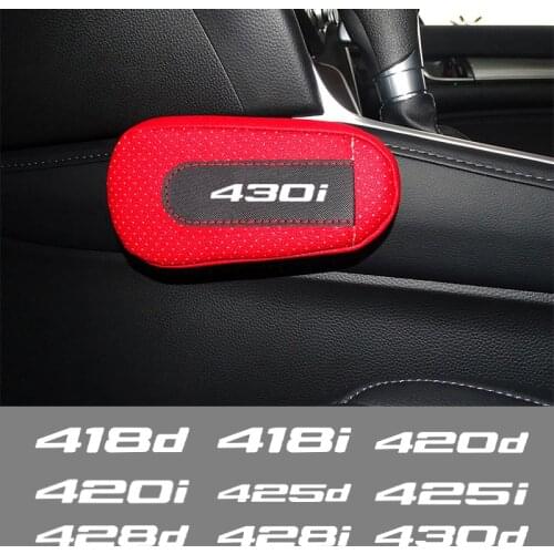 Car soft leather leg pads knee pads seat support elbow support For BMW 440d 435d 435d 428d 425d 420d X4 car Accessories