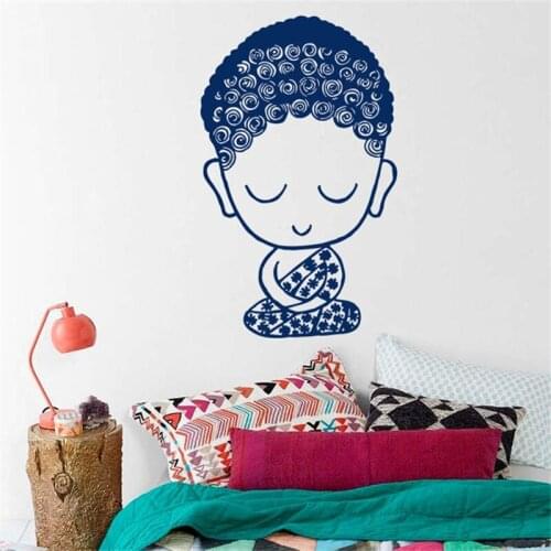 Wall Decals Little Yogi Namaste Yoga Eastern Symbol Meditation Wisdom Any Room Vinyl Decal Sticker Home Décor Room Murals HY1485