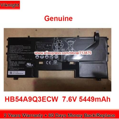 Genuine HB54A9Q3ECW Battery for Huawei MateBook X WT-W09 Laptop 7.6V 5449mAh