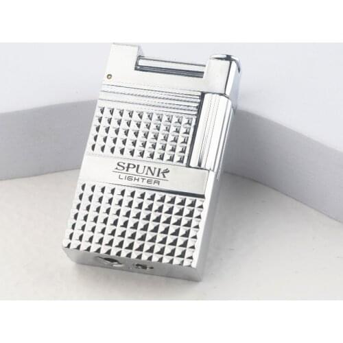 New Pipe Gas Lighter Jet Butane Engraving Metal Grinding Wheel Oblique Flame Cigarette High Quality lighter Inflated Mens Gifts