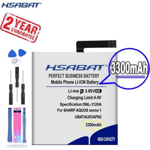New Arrival [ HSABAT ] 3300mAh UBATIA283AFN2 Replacement Battery for SHARP AQUOS sense 1ICP5/63/62
