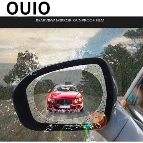 OUIO Car Rearview Mirror waterproofing Rainproof Film For Ford Focus 2 3 VW Passat B6 B5 B7 B8 Toyota Avensis Skoda Rapid Fabia