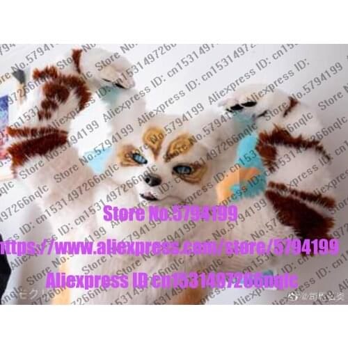 Customized Available REAL PHOTO dx0032 head CAT full sets husky dog Suit fursuit Costume fox Party Carnival Gift