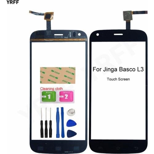 New Phone Panel Sensor For Jinga Basco L3 Touch Screen Digitizer Assembly Parts 100% Test Free Shiping