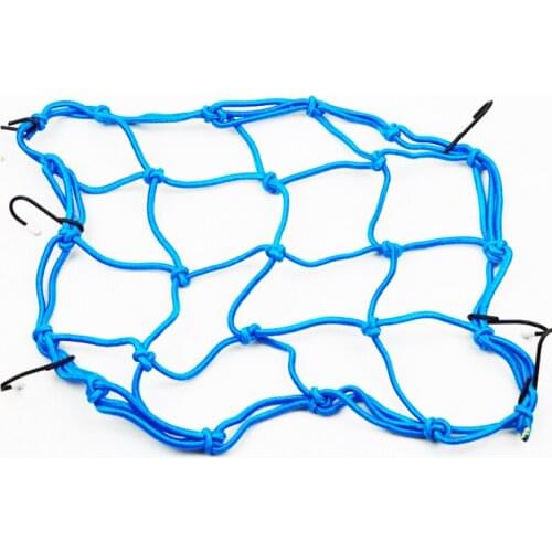 Motorcycle net pocket 6 hooks Fuel Tank Mesh Net Motorbiker Cargo Helmet Hold Down luggage 30*30cm