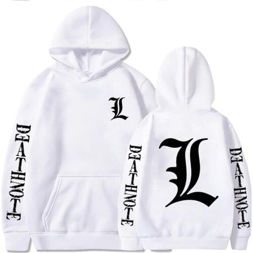 Harajuku The Death Note Hoodie Women Vintage Pullover Tops Men Oversized Hoodies Fashion Streetwear Anime Death Note Sweatshirt