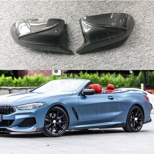 Carbon Fiber+ABS Rearview Replacement Mirror Cover For BMW 8 Series G14 G15 G16 M Sport 2018-2022