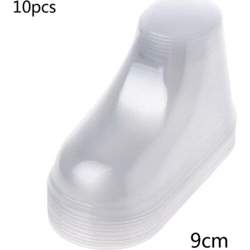 10Pcs Clear Plastic Baby Feet Display Baby Booties Shoes Socks Showcase R2LE