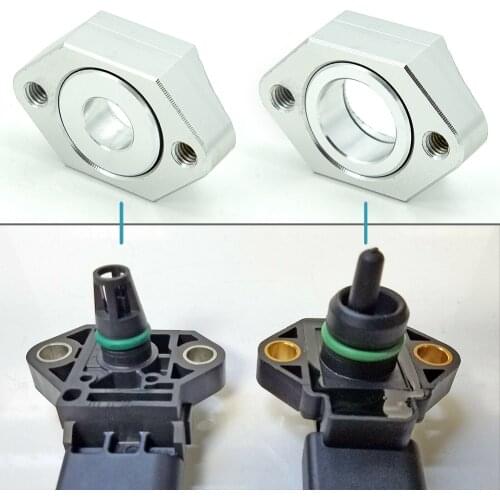 ALUMINUM MAP SENSOR FOR VW AUDI 1.8T FLANGE KIT GOLF GTI BEETLE JETTA A4 PIPING KIT