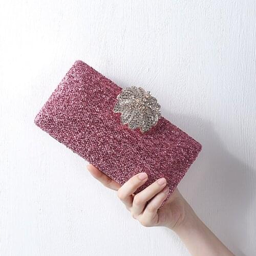 2021 Chic Luxury Diamond Flower Day Clutches Fashion Party Wedding Evening Bags Purses