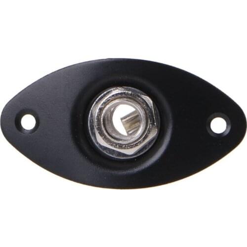 For Electronic Guitar Guitar Accessories Output Eye Oval Jack Plate Chrome L9BD