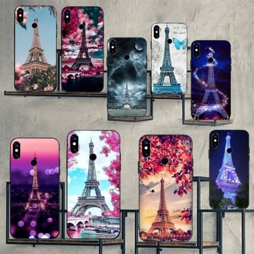 Paris Eiffel Tower Phone Case For Xiaomi Redmi note 7 8 9 t k30 max3 9 s 10 pro lite Luxury brand shell funda coque