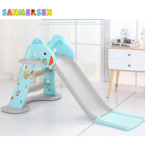 Infant Slides for Kids Basketball 2 in 1 Baby Toys Childrens Slides Shoot Basketball Toy Multifunction Boy Girl Birthday Gift