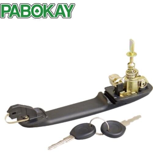 FOR VW POLO 2002-2004 FRONT DRIVE SIDE DOOR HANDLE WITH 2 KEYS 6N0837207C 6N0837207D
