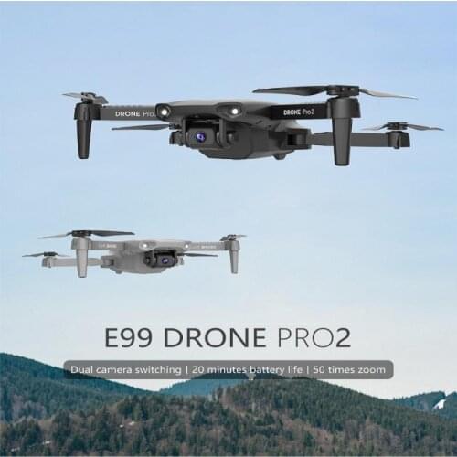 E99 Pro Foldable RC Drone Optical Helicopter With Camera 4K HD Aerial Photography Flow Precision Fixed Point Quadcopter TSLM1