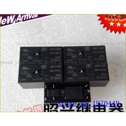 HF115F 009-2HS4A 8A 009-2HS4A 9VDC