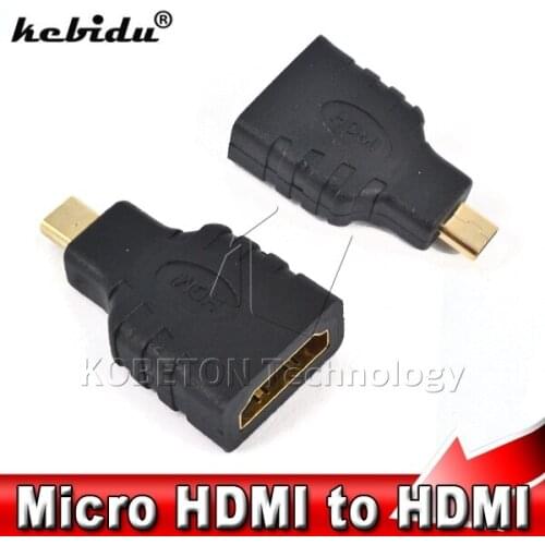 Kebidu Hot High Quality Gold Plated HDMI-compatible Type A Female to micro HDMI-compatible TypeD Male wholesale
