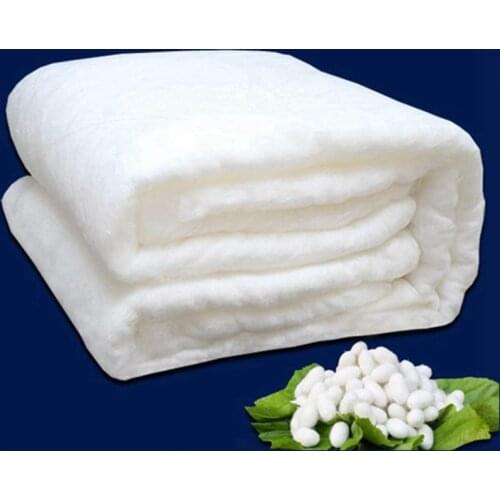 Classic Stripes Design 100%Mulberry Silk Comforter Autumn Winter Handwork Silk Quilt Cotton Quilt Cover Blankets Accept Custom