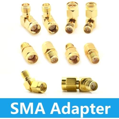 2pcs RF coaxial coax adapter SMA male female RP SMA to SMA male RP-SMA Connector