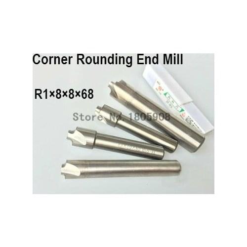 Free Shipping - 1pcs New 2F Corner Rounding End Mill R1.0 Endmill Tool Milling Cutter ,R1.0*8*8*68mm
