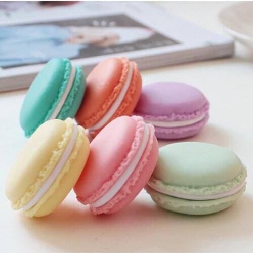 6pcs/lot Cute Candy Color Macaron Storage Box Jewelry Packaging Display Pill Case Organizer Home Decoration Gift #293154