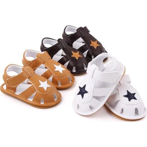 Summer Baby Boys Breathable Anti-Slip Baotou Sandals Kids Toddler Shoes