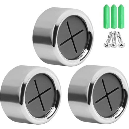 Hot High Quality Kitchen Towel Hooks Round Adhesive Towel Holder Wall Mount Hook Towel Rack Hanger Grabber No Drilling Hooks