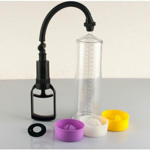 Dick Pump with 3 Color Silicone Sleeve Effective Penis Enlargement Pump Erection Penis Extender Phallosan Penile Pump Sex Toys