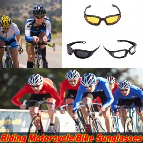 Riding Motorcycle Glasses Riding Bike Sunglasses Outdoor Sports Cycling Goggles UV Protection Windproof Lightproof Men Eyewear