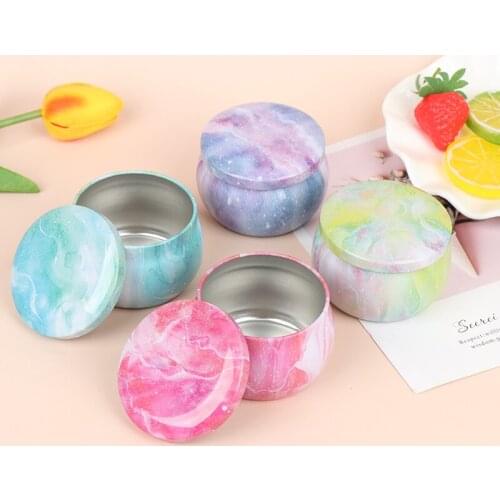 1 Pieces DIY Candle Tin Jars Mini Metal Tin Jars Wax Making Candle Container Small Jewelry Candy Storage Pots