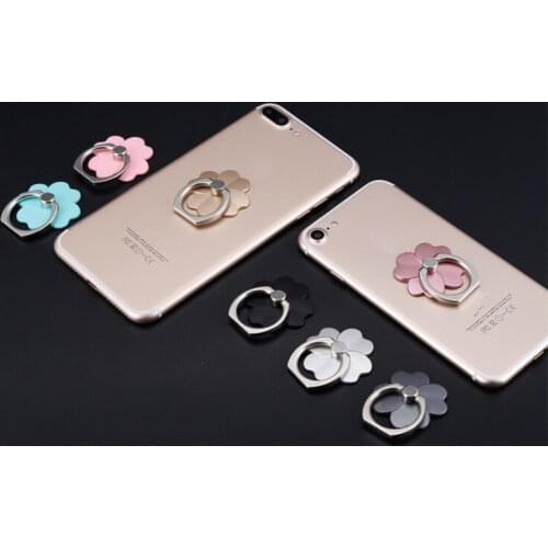 Finger Ring Smart Mobile Phone Smartphone 6 colour flower style Stand Holder For iphone X 7 8 plus huawei oppo Car Mount Stand